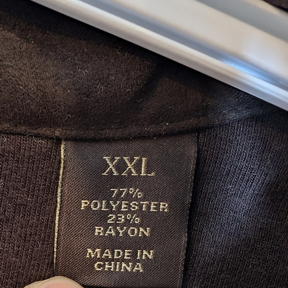 Vintage Tasso Ella Brown Button Down Collared Fleece Sweater Jacket XXL Mens - Picture 4 of 10